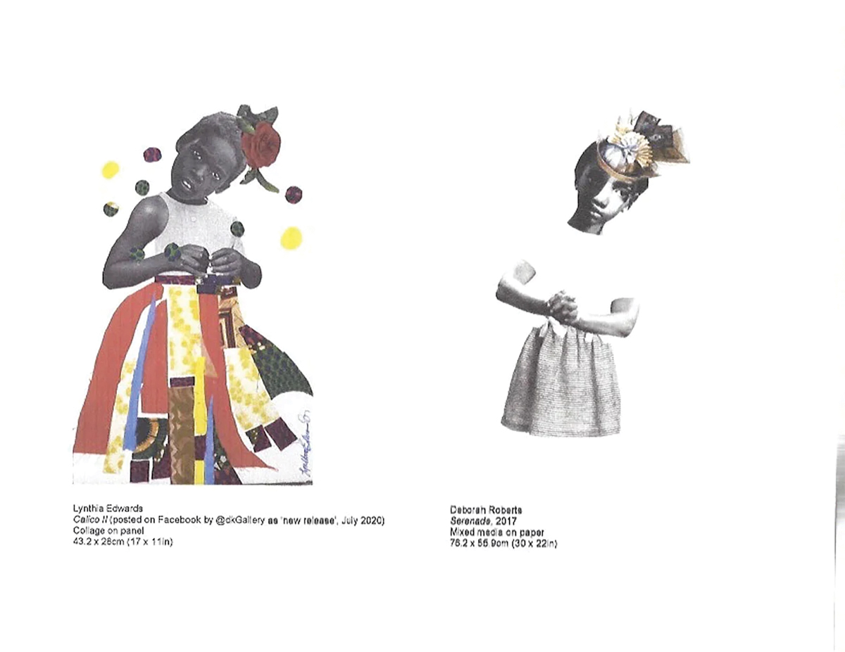 Two collaged images of young Black girls side by side.