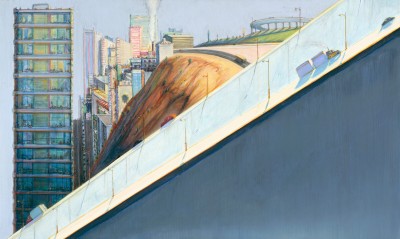 Wayne Thiebaud, Diagonal Freeway, 1993.