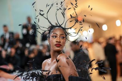 NEW YORK, NEW YORK - MAY 01: Tems attends The 2023 Met Gala Celebrating "Karl Lagerfeld: A Line Of Beauty" at The Metropolitan Museum of Art on May 01, 2023 in New York City. (Photo by Dimitrios Kambouris/Getty Images for The Met Museum/Vogue)