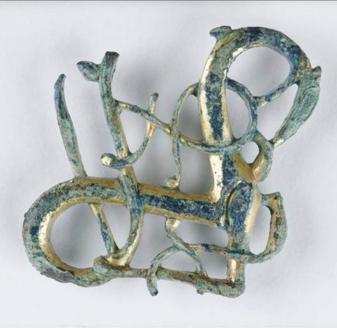 A 1,000-year-old viking buckle found in eastern Norway, 2021.